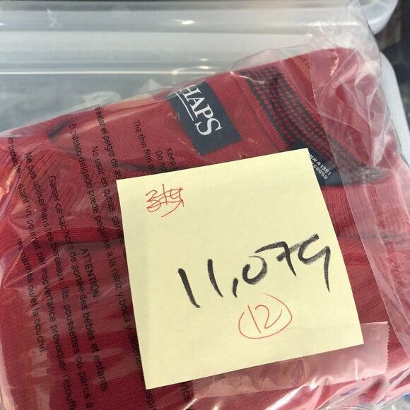 Chaps Ralph Lauren Mens Sweater Vest Red V-Neck Sleeveless Cotton Pullover XL - Picture 11 of 11